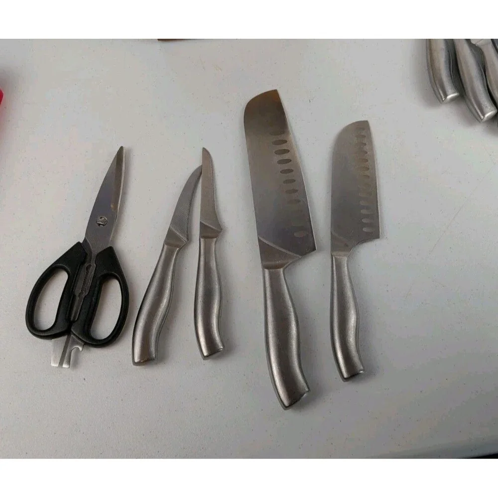 Chicago Cutlery Insignia Stainless Steel Cafe 18-Piece Knife Block Set